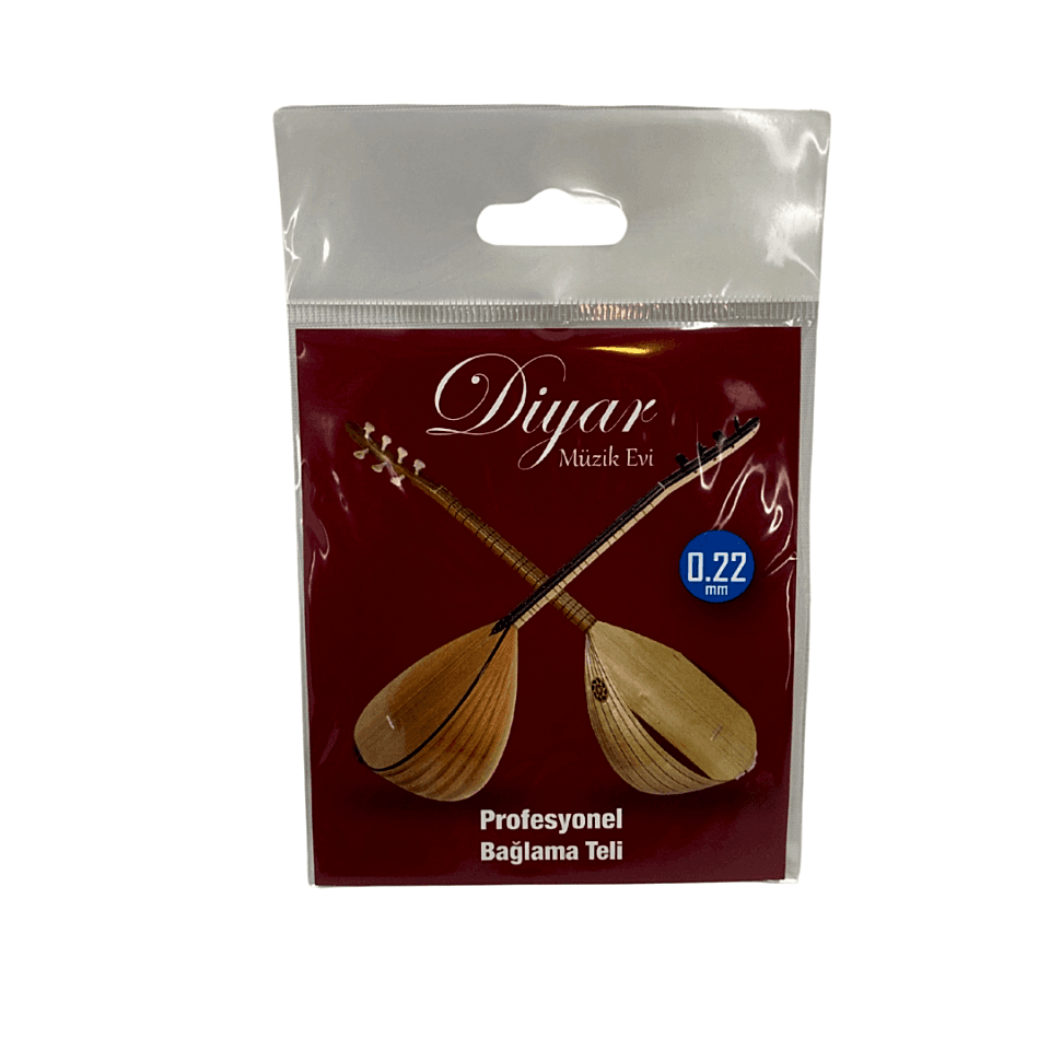 Diyar Müzik Evi 0.22 mm Paslanmaz Çelik Uzun Sap Bağlama Teli
