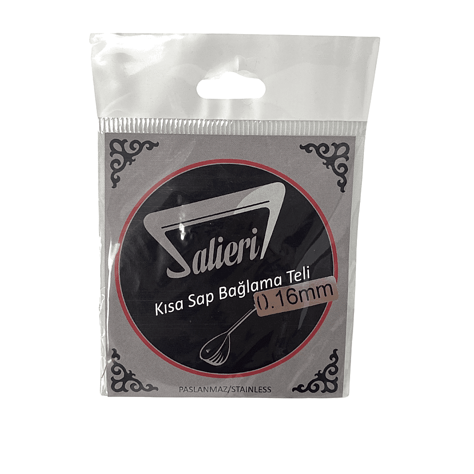 Salieri 0.16 mm Paslanmaz Çelik Kısa Sap Bağlama Teli